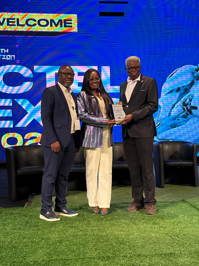 Abiola Laseinde receiving Special Recognition Award